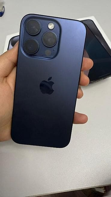 16 про 512: IPhone 15 Pro, Новый, 128 ГБ, Blue Titanium, Коробка, 87 % — 3