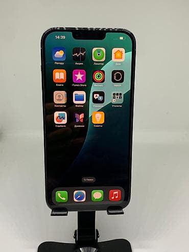 iphone 12 pro ош: IPhone 13 Pro Max, Б/у, 128 ГБ, Голубой, Защитное стекло, Чехол, 91 % — 9