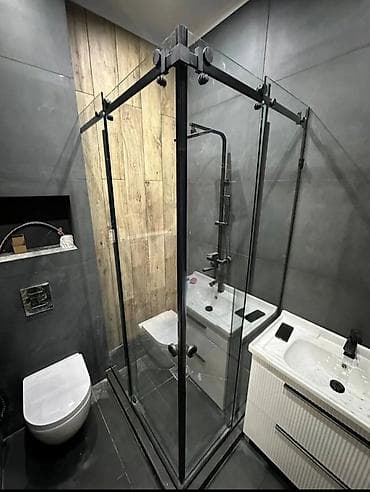 двери на душ: Душевые ограждения и двери из закалённого стекла под заказ - — 7