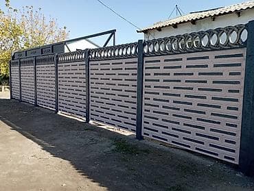 шкура зебры: Бетонные еврозаборы — 9