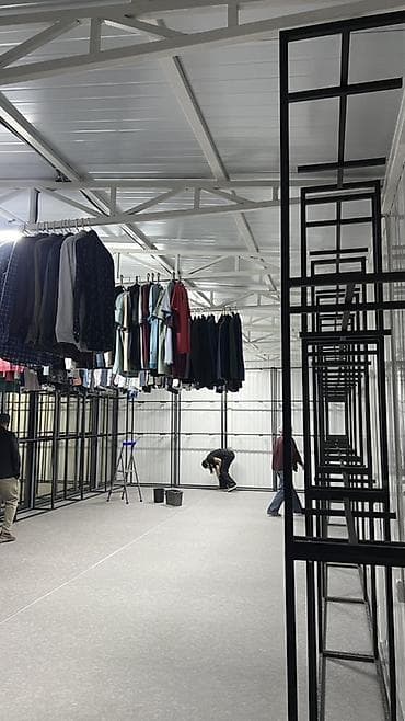 железный прут: Металлические торговые стойки/стеллажи для одежды - Каркас: прочные — 6