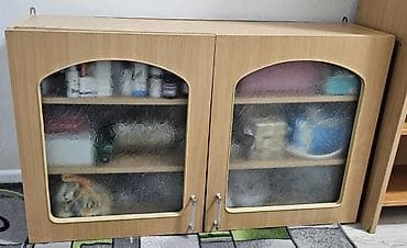 мебель прихожный: Гарнитур для прихожей, Б/у, Шкаф, ДСП, Самовывоз, цвет - Бежевый — 5