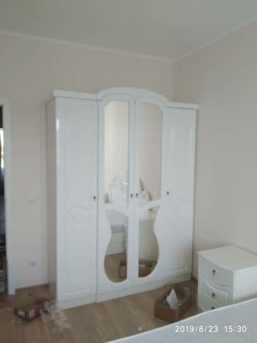 детская кровать шкаф стол в одном: Уктоочу бөлмө гарнитуру, Эки кишилик керебет, Шкаф, Комод — 4