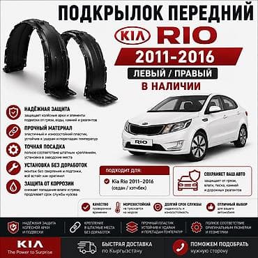 2011: 🚗 Подкрылок передний Kia Rio QB 2011–2016 Левый и правый подкрылок в — 1