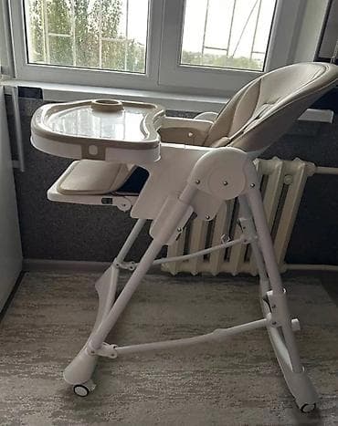 Балдар эмереги: Стульчик для кормления (бежевый) - Универсальная модель 2-в-1 — 3