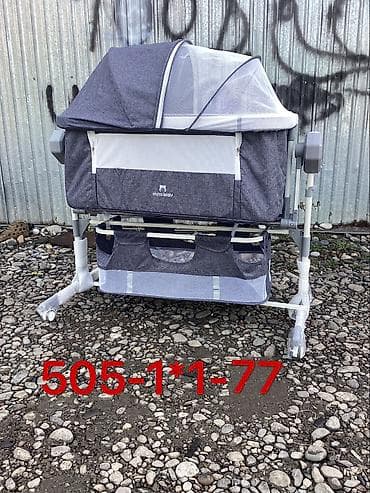 детские коляски люльки: Манеж-кровать, Раскладной, Другой материал — 2