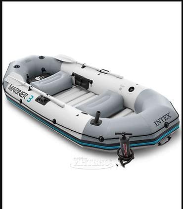Музыкальные инструменты: Надувная лодка Intex Mariner-3 Set (Маринер-3) ?46 см + насос и весла — 2