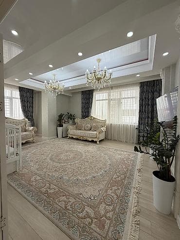 дом мкр джал: 4 комнаты, С мебелью полностью — 3