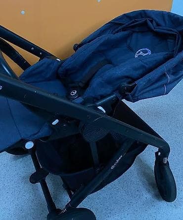 детские самокаты беговелы: Коляска, Cybex, цвет - Черный, Б/у, Самовывоз, Бесплатная доставка — 2