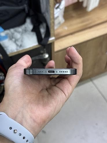 смарт часы купить бишкек: IPhone 15 Pro, Б/у, 128 ГБ, Black Titanium, Зарядное устройство, Защитное стекло, Чехол, 77 % — 4