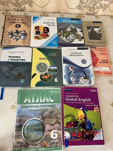 костюмы для детей: Книги 6 класс цена за всё 500 сом — 1