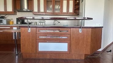 Кухонный гарнитур, Б/у, цвет - Коричневый, МДФ, Самовывоз — 2