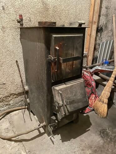 крышка от казана: Твердотопливный котёл/печь из стали для отопления помещений — 2