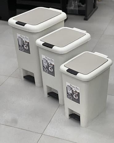 чакалар: Педальные мусорные ведра Waste Bin — комплект в трех размерах: - 20 л — 2