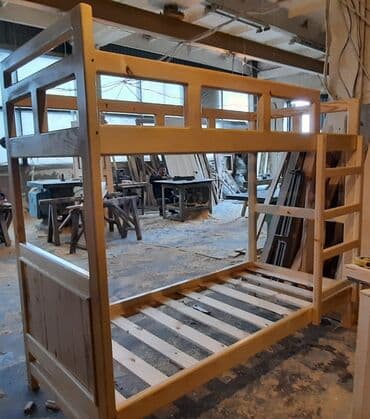 двухъярусные кровати для взрослых в бишкеке: Двухъярусные кровати! 100% Сухая Сосна! Гарантия качества! — 6