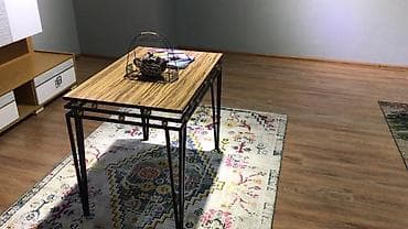 железная мебель: Кованый стол садовый. Размер:(74*50см — 1