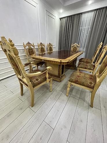 золотое: Стол и стул для зала, цвет - Золотой — 4