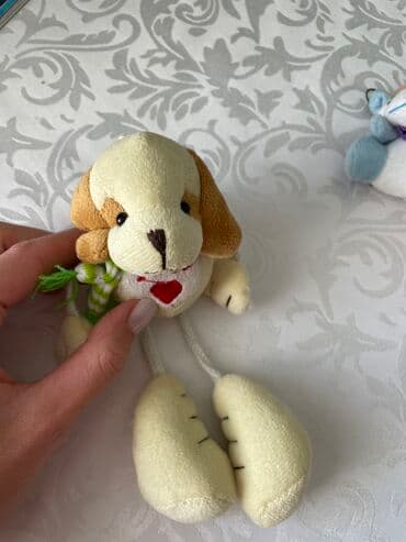 чебурашка из плюшевой пряжи: Игрушки-брелоки. Мягкие игрушки небольшого размера. В хорошем — 5