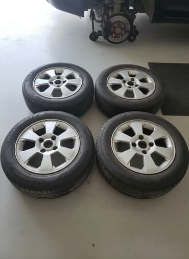 Колеса в сборе R 15, Лето, Б/у, Комплект, Легковые, Литые, отверстий - 5 at lalafo.kg Колеса в сборе R 15, Лето, Б/у, Комплект, Легковые, Литые, отверстий - 5