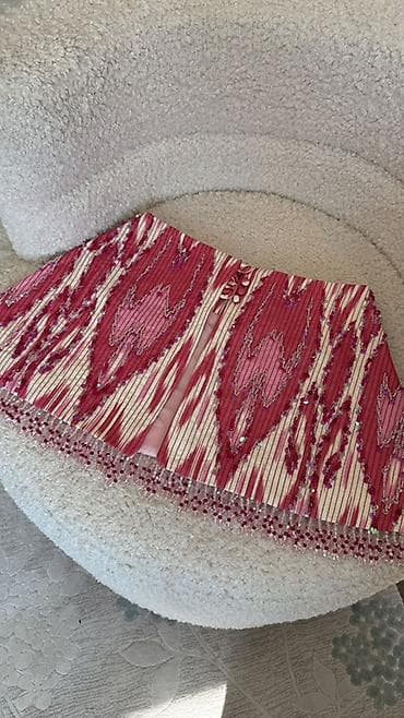 Личные вещи: Юбка, Модель юбки: Пышная, Мини, Высокая талия, С пайетками — 4