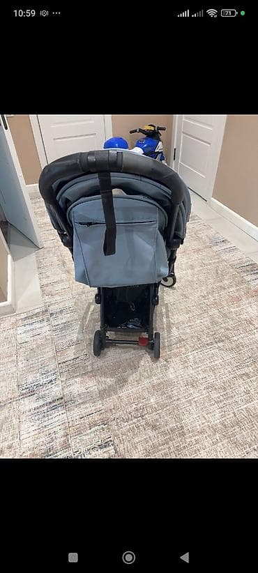 Коляска, Другой бренд, цвет - Голубой, Б/у, Самовывоз at lalafo.kg Коляска, Другой бренд, цвет - Голубой, Б/у, Самовывоз