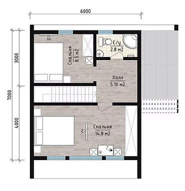 дом из контейнер: Современный каркасный дом в стиле A‑frame с панорамным остеклением — 5