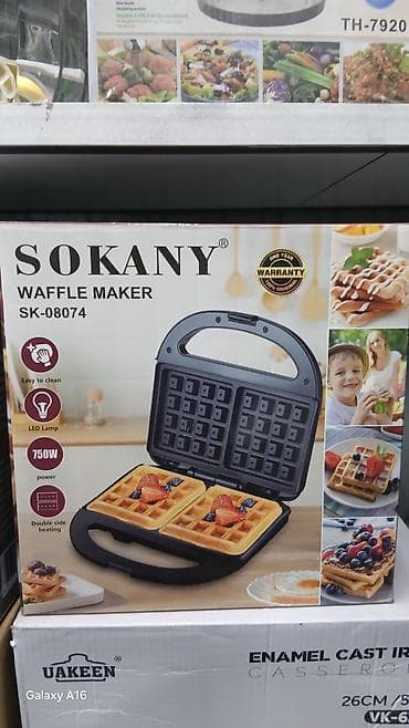 Вафельница SOKANY SK-08074 - Тип: электрическая вафельница для at lalafo.kg Вафельница SOKANY SK-08074 - Тип: электрическая вафельница для