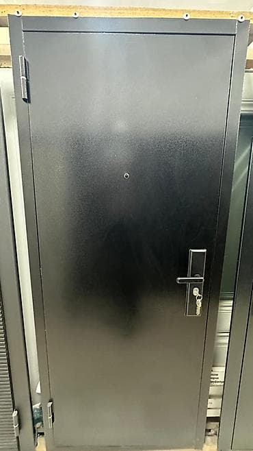 solutions elementary: Двери для домов и квартир, Металлическая, Одностворчатая, цвет - Черный — 1