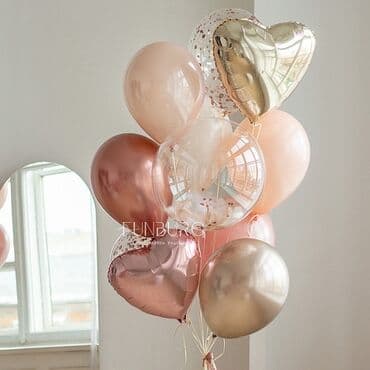 из серебра: Наборы воздушных шаров для оформления праздников. Цены от 100сом и — 9