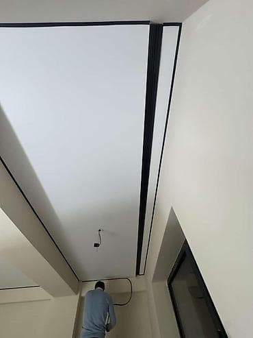 травертин жидкий: Натяжной потолок Матовое Монтаж — 3