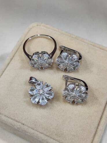 свадебные наборы ручной: Серебряный Набор Серебро 925 пробы Размеры имеются Цена Можете — 2