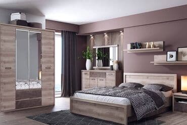 шыфонеры: Шкаф для одежды 4Д Джаз, Каштан найбори Светлый, Анрэкс (Беларусь) — 1