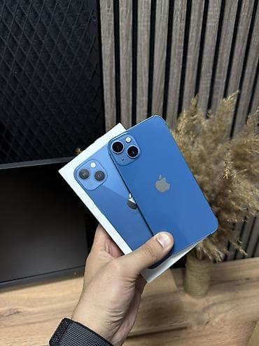 IPhone 13, Б/у, 128 ГБ, Синий, Коробка, 79 %
