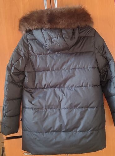 купить женский пуховик большого размера: Пуховик, По колено, Китай, С мехом, Стандарт — 3