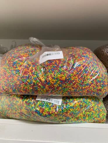 Рисовые шарики цветные для украшения