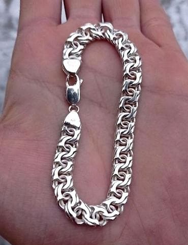 серебряный браслет женский: Браслет, Проба 960, Женские, Новый — 2