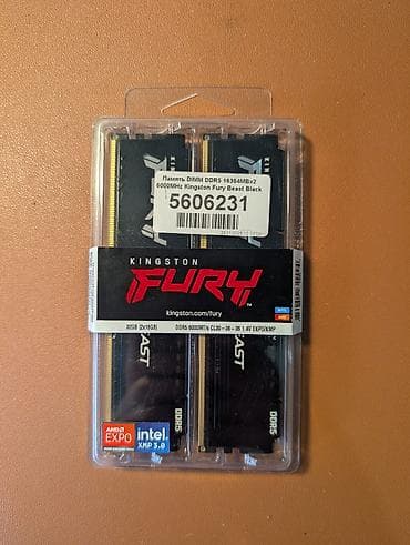 Оперативная память (RAM) для ПК, Новый, Kingston, 32 ГБ, DDR5, 6000 МГц