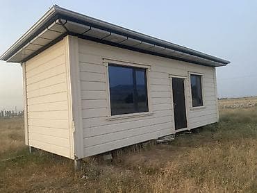 Модульный дом - Компактный одноэтажный модуль с двускатной крышей и