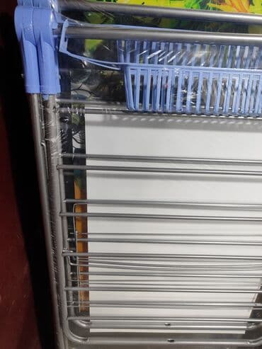 сушилка для белья ош: Сушилка, цвет - Серебристый, Новый — 5