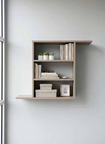 книжные шкафы и полки: Книжная полка, ЛДСП, Подвесная — 1