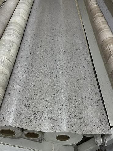 Линолеум: Линолеум в рулоне, серый с мелким каменным крапом (эффект — 1