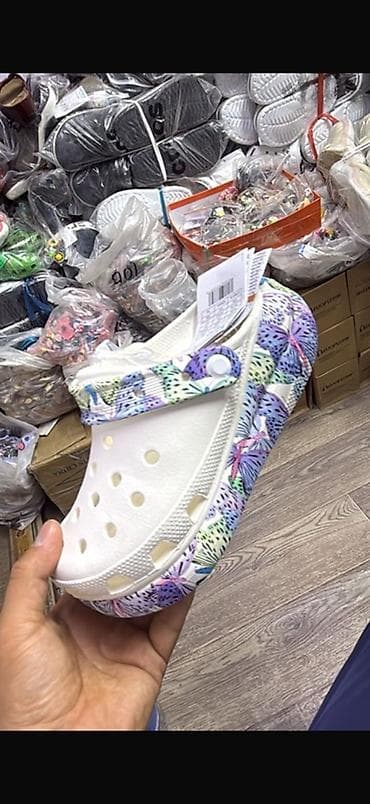 Женская обувь: Сабо, 35, 36, 37, Crocs, Новый, цвет - Белый, Платная доставка — 1