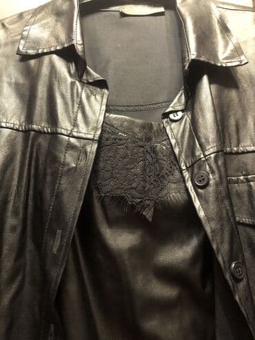 брендовая мужская одежда бишкек: Двойка: рубашка, Майка из экокожи, размер M, Италия — 6