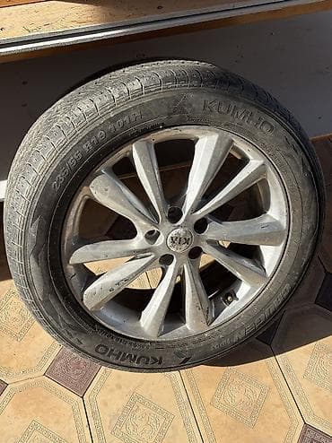 Колеса в сборе 235 / 55 / R 19, Лето, Б/у, 1 шт, Легковые, Литые, отверстий - 4 — 1