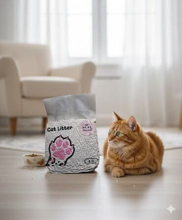 Ветеринар кызматы: Премиальные наполнители для кошачьего туалета в Бишкеке 🐾 Чтобы дома — 3