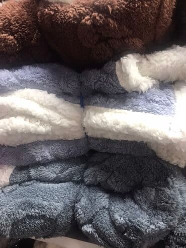 детское одеяло на овчине: Плед, Корея, Новый, Все сезоны, Двусторонний — 27