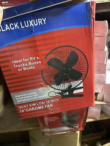 вентилятор в авто: Автомобильный вентилятор BLACK LUXURY на прищепке - Питание: 12V DC — 5