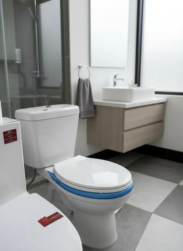 устанавливаем унитазы: Унитаз Напольный, Материал: Фарфор — 1