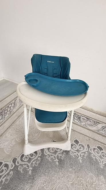 стол с регулировкой по высоте: Стульчик для кормления, Б/у, Другой бренд, Металл, Трансформер, Самовывоз — 3