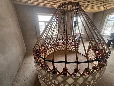 Боз үй: Боз үйлөр сатылат, Каркасы Жыгач, 40 баш, Диаметри: 3.5 метр — 2